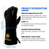 HITBOX Barbecue Gloves 14 Inch 932 °F Welding Gloves of