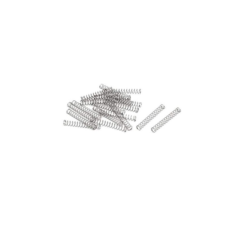 TA-VIGOR 20Pcs Compressed Spring, 3mm OD,0.3mm Wire Size,20mm Free Length