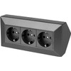 Socket Strip 3-Way Series C1 Anthracite