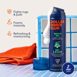 Dollar Shave Club | Shave Gel 6.7 ounce (2 Pack) | Moisturizing Shaving Gel for Sensitive Skin