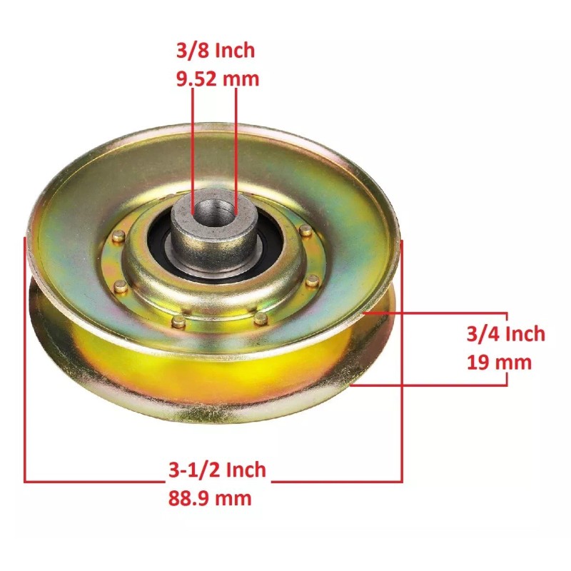 H&H Bros 2 Drive Transmission Idler Pulley For Husqvarna GTH2248XP