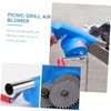 Kisangel Bbq Air Blower Hand-cranking Fan for Outdoor Cooking Portable