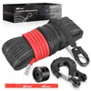 Nilight Winch Rope 1/4 Inch x 50 Feet Synthetic Winch