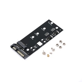 Ruimou 1Pcs M.2 B/B+M Key NGFF and 2.5" mSATA SSD to SATA 3 Board Adapter Conversion Card Compatible with 2242 2260 2280 M.2 NGFF SSDs