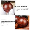 COLLBATH 2pcs Wooden Massage Natural Hand Exercise for Finger Flexibility