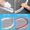 39 Inch Shower Threshold Water Dam Collapsible Bath Shower Barrier