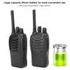 2pcs Walkie Talkie for Baofeng BF‑888H 400‑470MHz 16CH USB Charging
