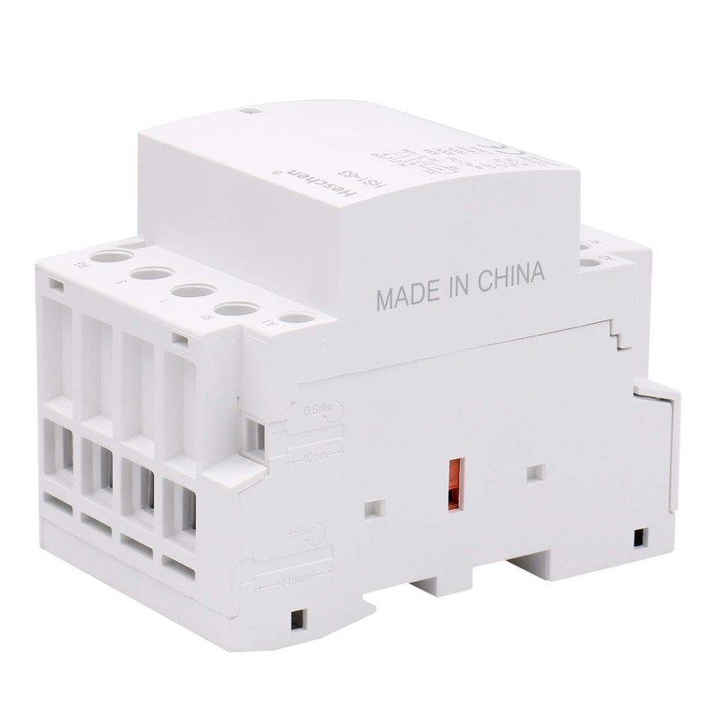 Heschen Household AC Contactor, HS1-63, Ie 63A, 4 Pole 2NO