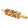 Cooky Roller Floral Decorative Rolling Pin - Baking Roll -