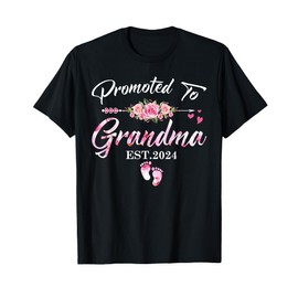 Promoted To Grandma 2024 First Time New Grandma Pregnancy T-Shirt