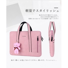 D.YAO 13-13.3 Inch Unisex, Shockproof, Waterproof, Lightweight, PC Case, Shock Absorption, Laptop Case, PC Bag, Protective Case, Computer Bag, Handbag, PC Case, Laptop Case, Macbook Air/Pro Case (13-13.3-Inch, Pink)