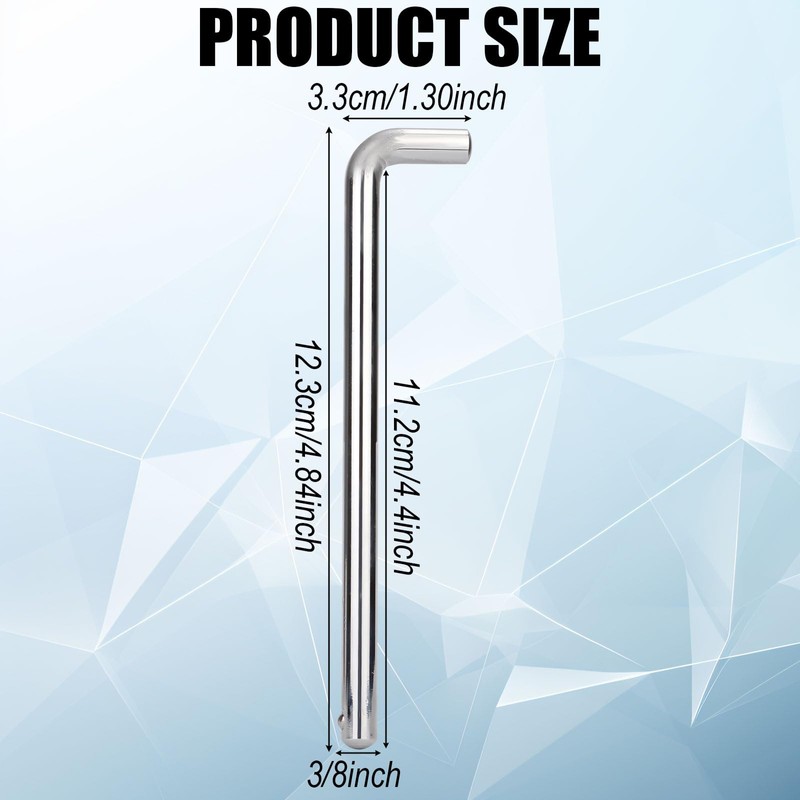L-Type Weight Stack Pin, 3/8in Diameter 4.4in Locking Space Carbon