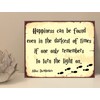 1x Happiness Can Be Found Wizard Quote Rustic Metal Plaque