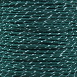 Paracord Planet Glow in the Dark Paracord - Made of 100% Nylon with 7 Inner-Core Strands - Available in 10, 25, 50, and 100 Foot Lengths that is Made in the USA (Dark Green Glow in the Dark, 100 Feet)