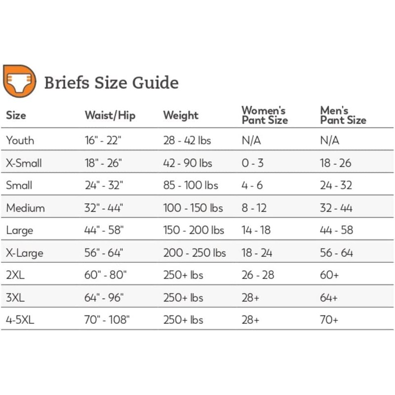 Tranquility Slimline Original Adult Disposable Brief - LG - 12