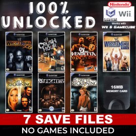 Unbranded WWE WWF Def Jam Fight For NY Wrestlemania Reckoning Gamecube Memory Card 100%