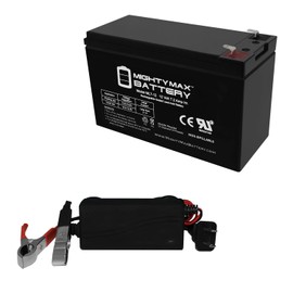 Mighty Max Battery 12V 7.2AH Battery for FAAC DSW2000 Gate Operator + 12V 1Amp Charger
