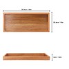 Geytetqi 4 Pack 12" x 5" Acacia Wooden Vanity Tray,