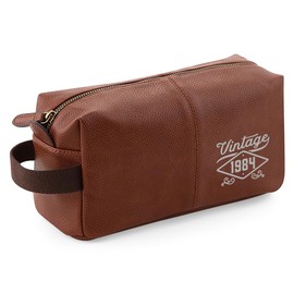 Men's Wash Bag, 30th Birthday, Vintage Keepsake, Funny Gift, Novelty Gift, Unique Gift Idea 26 x 13 x 11 cm (Tan)