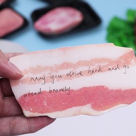 Ruksifg Pack of 8 Novelty Sticky Notes Meat Shape Memo Notes Cute Note Pads Reminder Studying Home Office Supplies