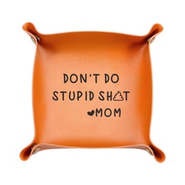 Christmas Stocking Stuffers for Women Men Teen Girls Boys Leather Tray Gap Gifts for Teen Girls Boys Funny Gifts White Elephant Gifts for Adult Women Birthday Gifts for Daughter Son from Mom