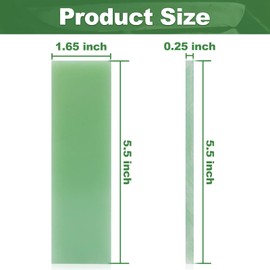 SuperDi G10 Scales Natural JADE GREEN 1/4" X 1.5" X 5.5" Knife Handle Grip Slabs