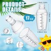 Geroosaty 4 Pcs Plastic Cocktail Shaker Hand Drink Mixer Shaker