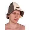 Ger3as Sauna Hat 100% Wool Felt with Hooks for Men