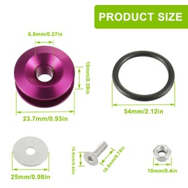 EPLZON Bumper Quick Release kit Front Rear Bumper Fastener Compatible for Universal Car Bumpers Steel Screws Kit for Car Bumper install (Purple)