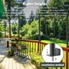 10 Pack String Light Poles,5Ft Metal Poles for Outdoor String