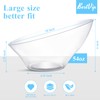 BESTVIP Clear Plastic Serving Bowls for Party - 12 Pack