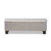 Baxton Studio Sandrine Modern and Contemporary Greyish Beige Fabric Upholstered