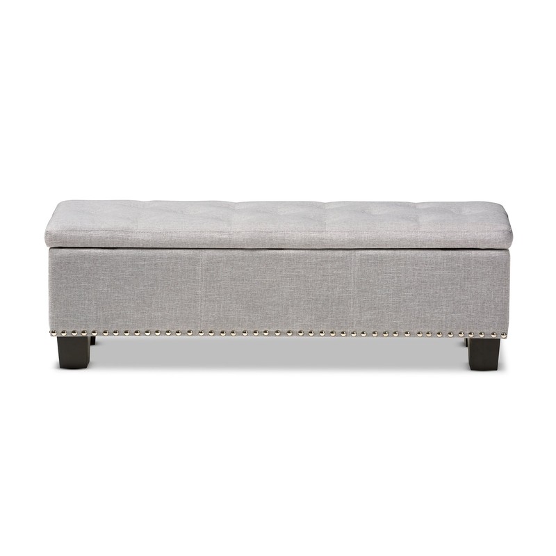 Baxton Studio Sandrine Modern and Contemporary Greyish Beige Fabric Upholstered