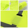 W&H High Visibility Long-Sleeved Safety Work Shirts with Sun Protection