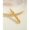 MYCUTEY Gold Seashell Hair Pins For Women 4Pcs Shell-Linked Stain