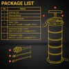 CENFORGE 6.5L Pneumatic/Manual Vacuum Oil Extractor Pump, Fluid Extractor Pump,