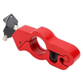 Motorcycle Lock, Heavy Duty Anti Theft Motorcycle Grip Lock Adjustable Security Lock Waterproof Aluminum Alloy Universal Handlebar Lock fit for ATV Motorcycles Dirt Street Bike