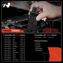 A-Premium Mass Air Flow Sensor Meter MAF Compatible with Nissan & Infiniti Cars - 16-20 - Altima, Maxima, Murano, Pathfinder, Sentra, Rogue Sport, Kicks, Versa Note, Juke, QX60, Replace# 226805RB0A