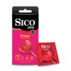 Sico Play, Condón de látex texturizado sabor fresa 3 piezas