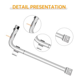 Stainless Steel 2-Pack PB050014 Oven Burner Tube With PB040001 Igniter Replacement for Viking Parts - Compatible with VIKING EVGIC485, VIKING VGIC485, VIKING VGIC487
