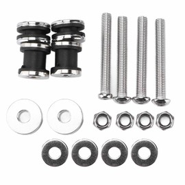 Motorcycle Docking Hardware Kit, Metal Backrest Sissy Bar Mounting Screw Removable Sissy Bar Bracket for FLSTC, FXSTSB, FXSTS, FXSTC, FLSTF, FXST, FXSTB, FLSTN