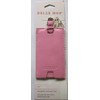 Belle Hop Slim Leather Luggage Tag, Pink