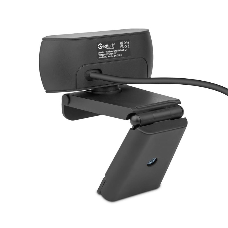 GETTTECH Camara Web para Streaming FHD 1080p 30FPS, Cancelación de