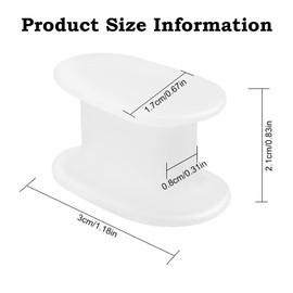 Weich Zehentrenner, Gel Zehenspreizer, Zehenspreizer Hallux, Hallux Valgus Zehenspreizer, Silikon Zehenschutz, Verbessertes Zehenspreizer, Gel Zehenkappen, Silikon Ballenzehen Korrektur, 8 Stück