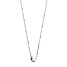 XENOX® Zarge Women's Necklace Made of High-Quality 925 Sterling Silver with Zirconia Stone, Sterling Silver