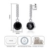 Philip Jones Sterling Silver Black Onyx Gemstone Drop Earrings