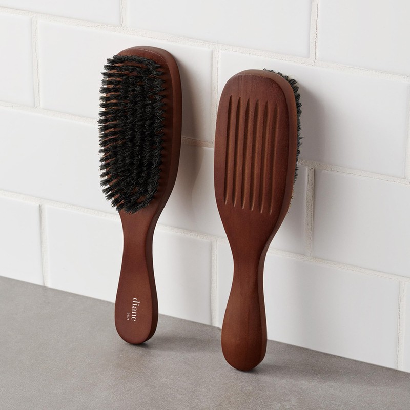 Diane Reinforced Boar Bristle Wave Brush for Men and Barbers