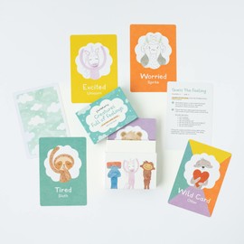 Slumberkins Creatures Full of Feelings Therapy Game for Kids | Teach Emotions & Empathy | Social Emotional Development | 54 Feelings Flash Cards for Home Or Class