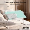 Adjustable Laptop Lap Desk with Cooling Fan USB Light for