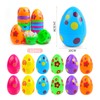 Easter Eggs for Filling, Plastic, Pack of 12, Coloured Printed
